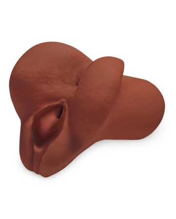 PDX PLUS - PICK YOUR PLEASURE MASTURBADOR DOBLE MARRÓN - PDX PLUS+ - JUGUETES BIENESTAR