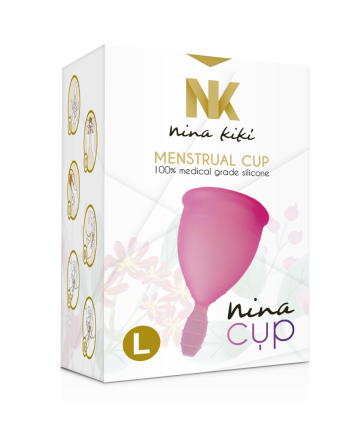 NINA KIKÍ - COPA MENSTRUAL ROSA - TALLA L - Copas vaginales