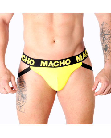MACHO - MX25A JOCK AMARILLO LYCRA S - MACHO UNDERWEAR - Jockstraps