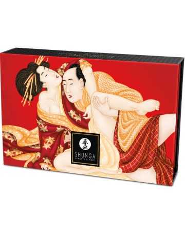 SHUNGA - KIT POLVOS DE MASAJE COMESTIBLE FRESA - SHUNGA BODY POWER - Polvos Comestibles