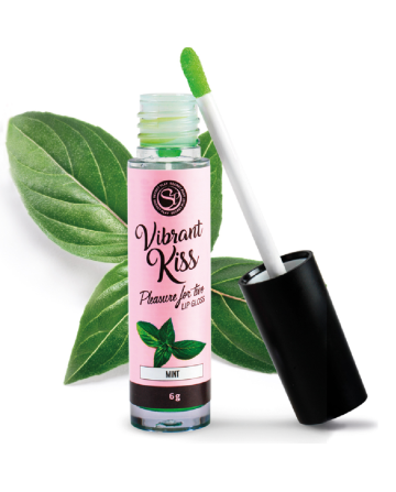 SECRETPLAY - LIP GLOSS VIBRANT KISS MENTA - SECRETPLAY COSMETIC - Para Sexo Oral