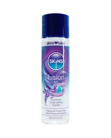 SKINS - FUSION LUBRICANTE HÍBRIDO BASE DE AGUA & SILICONA 130 ML - Base Silicona + Agua