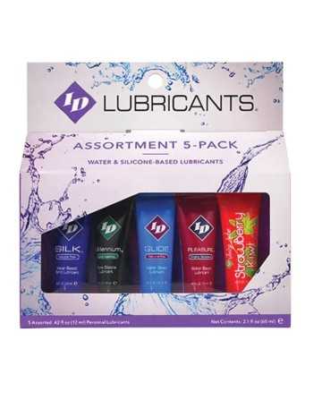 ID JUICY LUBE - Surtido 5x Lubricante Tube Pack 12 ml - DROGUERÍA