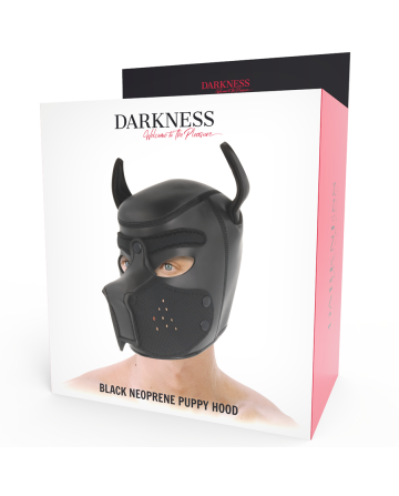DARKNESS - MÁSCARA PERRO DE NEOPRENO CON HOCICO EXTRAÍBLE L - DARKNESS BONDAGE - Bozal
