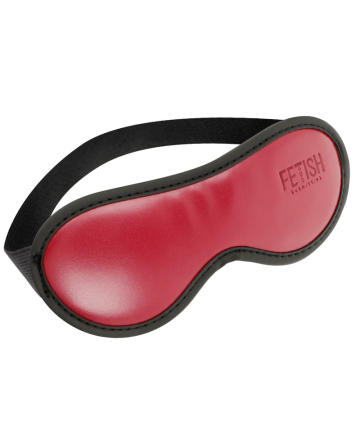 FETISH SUBMISSIVE DARK ROOM - Antifaz de Cuero Vegano con Forro de Neopreno para BDSM - Antifaces