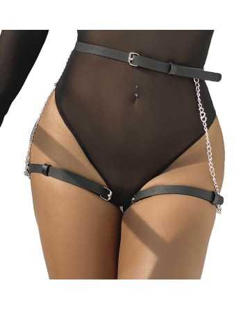 SUBBLIME - ARNÉS FORMA CINTURON CUERO NEGRO TALLA ÚNICA - SUBBLIME FETISH - Arnés para el cuerpo