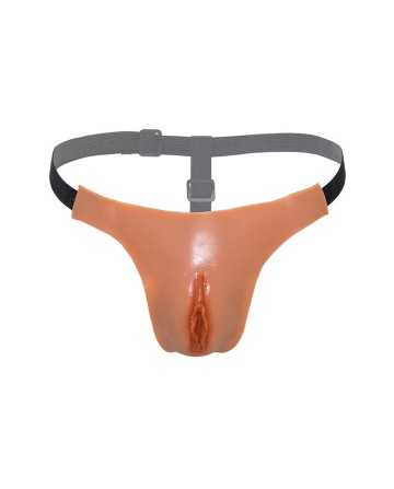 Tanga Vagina Abierta Ajustable Natural - ALTER EGO de HIDDEN DESIRE - Bragas con abertura