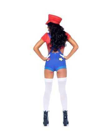 LEG AVENUE - DISFRAZ SEXY MARIO BROS ROJO/AZUL M - LEG AVENUE COSTUMES - Otros disfraces