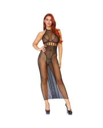 LEG AVENUE - VESTIDO EN RED CON ESPALDA DESCUBIERTA T.U. - Sensualidad y Elegancia - LEG AVENUE DRESSES - Vestidos Sexys
