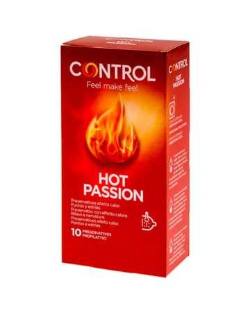 CONTROL - HOT PASSION PRESERVATIVOS EFECTO CALOR 10 UNIDADES - CONTROL CONDOMS - Efecto Frio o Calor