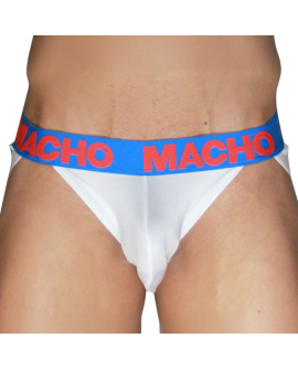 Macho MX29AZ Jock: Estilo y Comodidad en Blanco y Azulón