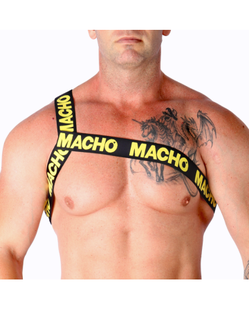 MACHO - ARNES ROMANO AMARILLO S/M - MACHO UNDERWEAR - Arneses Hombre