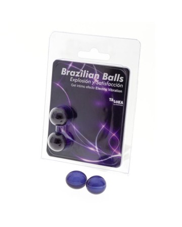 TALOKA 2 BRAZILIAN BALLS ELECTRIC VIBRATING EFFECT EXCITING GEL