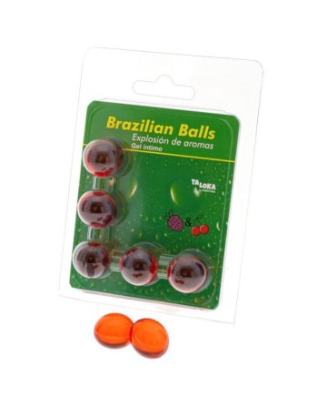 TALOKA 5 BRAZILIAN BALLS STRAWBERRY CHERRY INTIMATE GEL